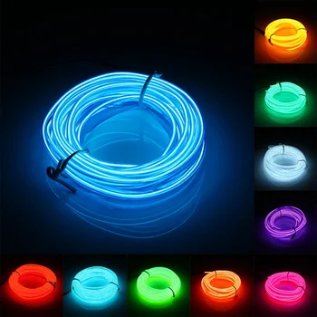 3 Meters 2.3mm LED Flexible EL Wire Neon Lights Glow Light Strip Party Festival Chrismas Home House Decoration Strip String Lamp
3 Meters 2.3mm LED Flexible EL Wire Neon Lights Glow Light Strip Party Festival Chrismas Home House Decoration Strip String Lamp