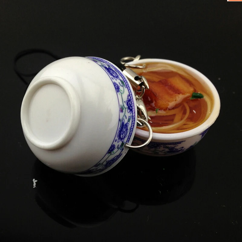 New Simulation Food Key Chains Noodle Creative Keychain Chinese Blue And White Porcelain Food Bowl Mini Bag Pendant
New Simulation Food Key Chains Noodle Creative Keychain Chinese Blue And White Porcelain Food Bowl Mini Bag Pendant
