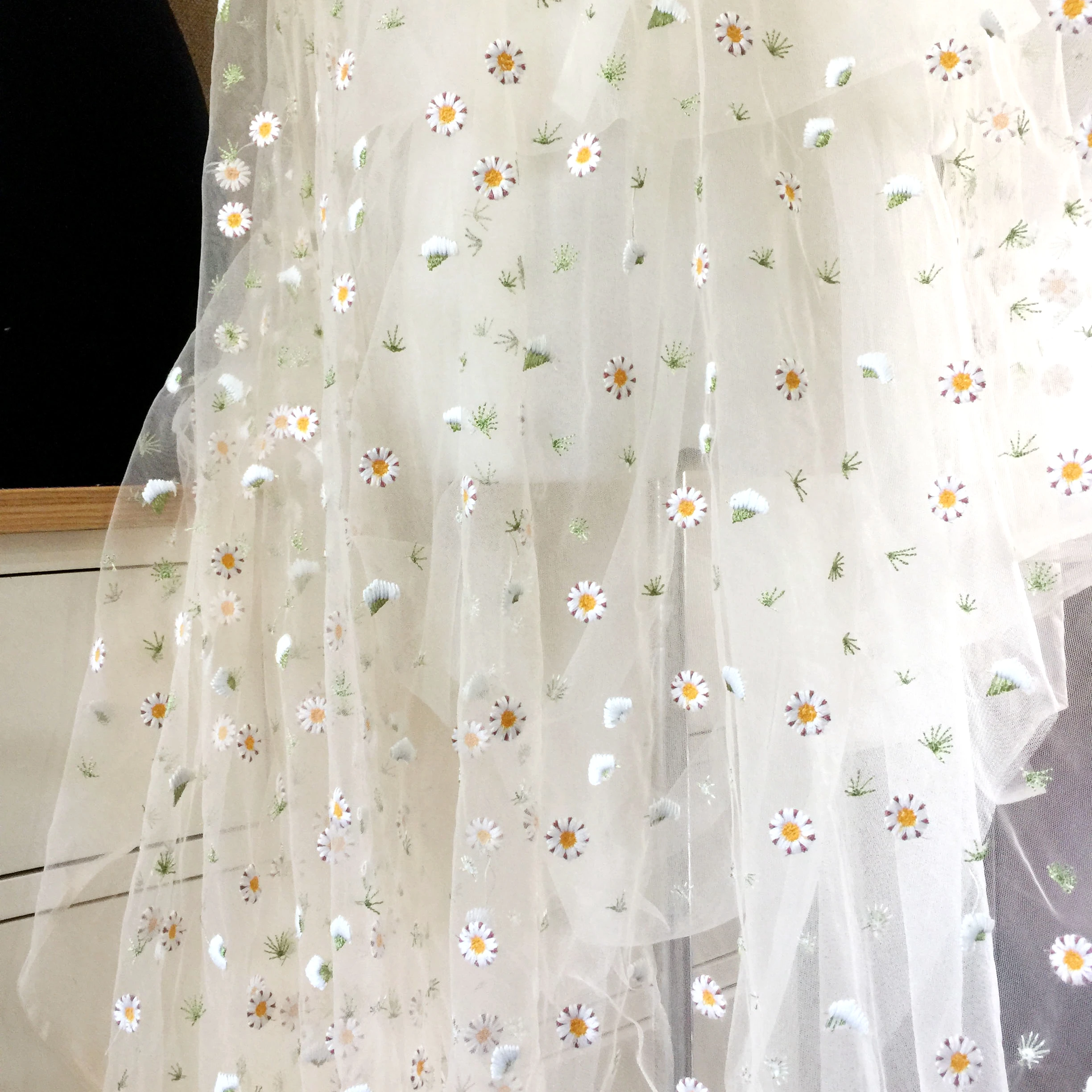 LASUI NEW 3 METERS handmade DIY skirt ,children's wear,dress accessories woolen 3D Daisy flower mesh embroidery lace fabric
LASUI NEW 3 METERS handmade DIY skirt ,children's wear,dress accessories woolen 3D Daisy flower mesh embroidery lace fabric