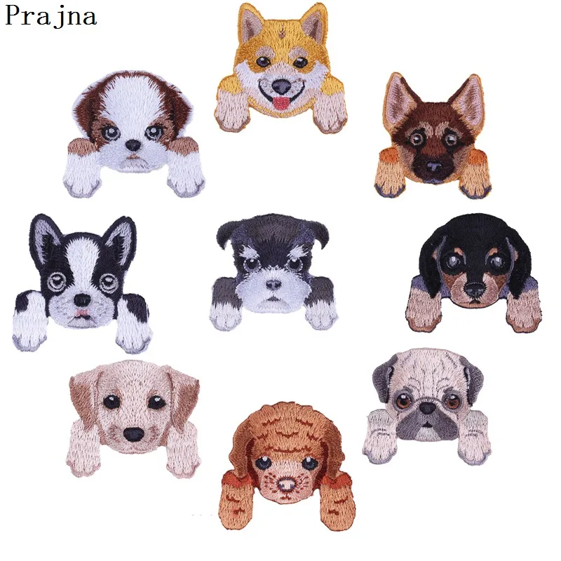 Prajna Animal Dog Patches Iron On Stickers Embroidered Patch Cartoon Appliques Cute Animal Patch For Clothing Washable Hot Sale
Prajna Animal Dog Patches Iron On Stickers Embroidered Patch Cartoon Appliques Cute Animal Patch For Clothing Washable Hot Sale