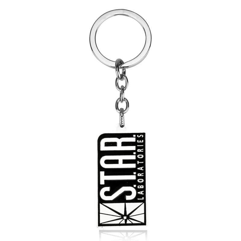 dongsheng DC Comics Superhero The Flash Keychain S.T.A.R. Laboratories Logo Black Enamel Metal Key Chain llaveros porte clef
dongsheng DC Comics Superhero The Flash Keychain S.T.A.R. Laboratories Logo Black Enamel Metal Key Chain llaveros porte clef