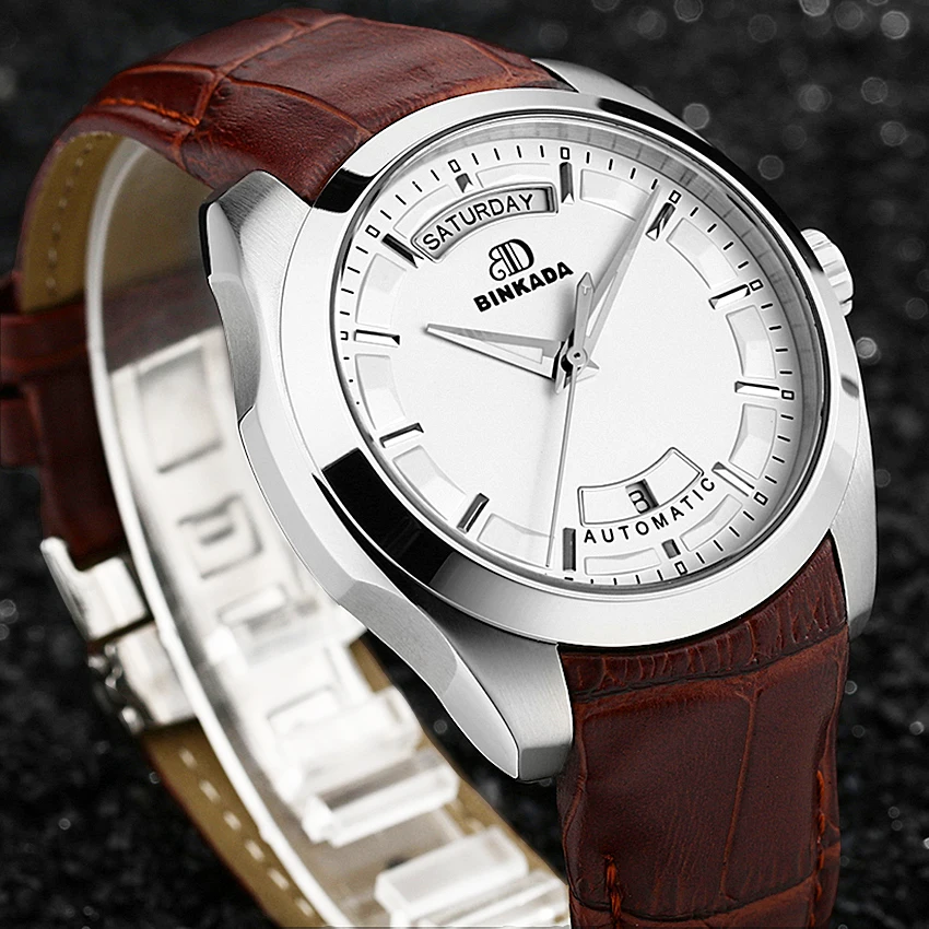 Simple Classic Automatic Watch Men Waterproof Top Luxury Brand Mens Mechanical Watches Leather Calendar Relogio Masculino
Simple Classic Automatic Watch Men Waterproof Top Luxury Brand Mens Mechanical Watches Leather Calendar Relogio Masculino