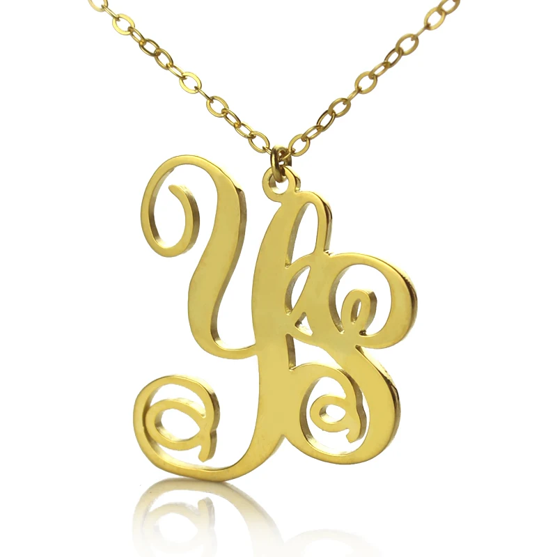 AILIN Freeshipping-2 Letters Monogram Necklace Personalized 2 Initials Monogrammed Gold Color Over 925Silver Customized Pendant
AILIN Freeshipping-2 Letters Monogram Necklace Personalized 2 Initials Monogrammed Gold Color Over 925Silver Customized Pendant