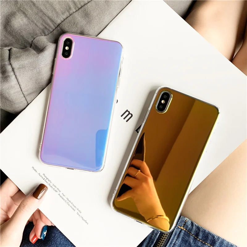 Luxury Laser mirror Case for iphone X XR XS Max 11 Pro Max For iphone 6 6s 7 8 plus soft tpu case protective capa back cover
Luxury Laser mirror Case for iphone X XR XS Max 11 Pro Max For iphone 6 6s 7 8 plus soft tpu case protective capa back cover