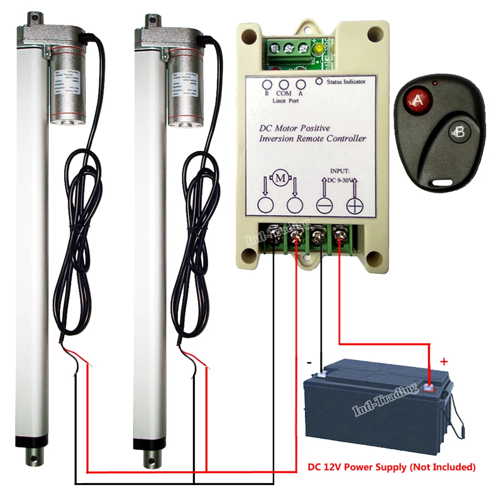 2 Set 350mm 14" Stroke Linear Actuator 220lbs 12V DC Motor W/ Remote Controller Multi-function for Electric Medical Industrial
2 Set 350mm 14" Stroke Linear Actuator 220lbs 12V DC Motor W/ Remote Controller Multi-function for Electric Medical Industrial