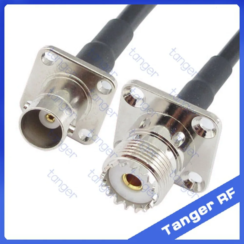 Hot BNC female jack 4four hole panel to UHF female jack 4hole panel straight RF RG58 Pigtail Jumper Coaxial Cable 20inch 50cm
Hot BNC female jack 4four hole panel to UHF female jack 4hole panel straight RF RG58 Pigtail Jumper Coaxial Cable 20inch 50cm