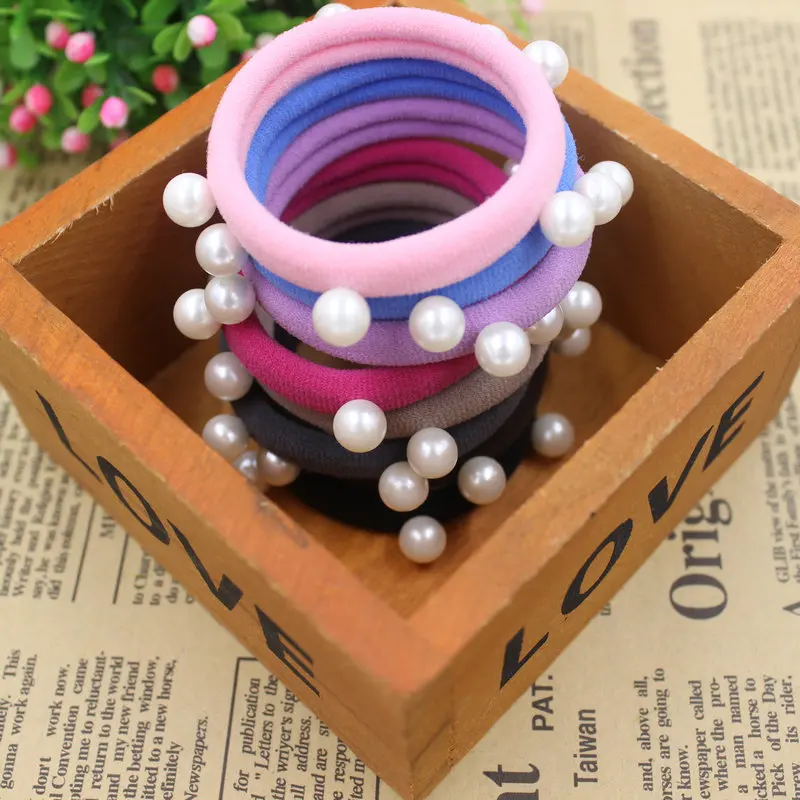 10pcs-lot-2016-Super-Good-Candy-Colours-Pearls-5CM-Hair-Holders-Rubberbands-Elastics-Girl-s-New (2)