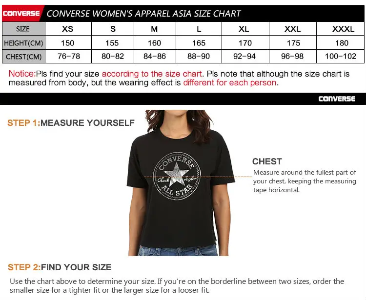 Women S T Shirt Size Chart