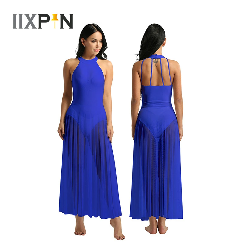 IIXPIN Women Adult Ballet Dress leotard Sleeveless Mock Neck Leotard Ballet Dance Dress with Mesh Maxi Skirt gymnastics leotards
IIXPIN Women Adult Ballet Dress leotard Sleeveless Mock Neck Leotard Ballet Dance Dress with Mesh Maxi Skirt gymnastics leotards