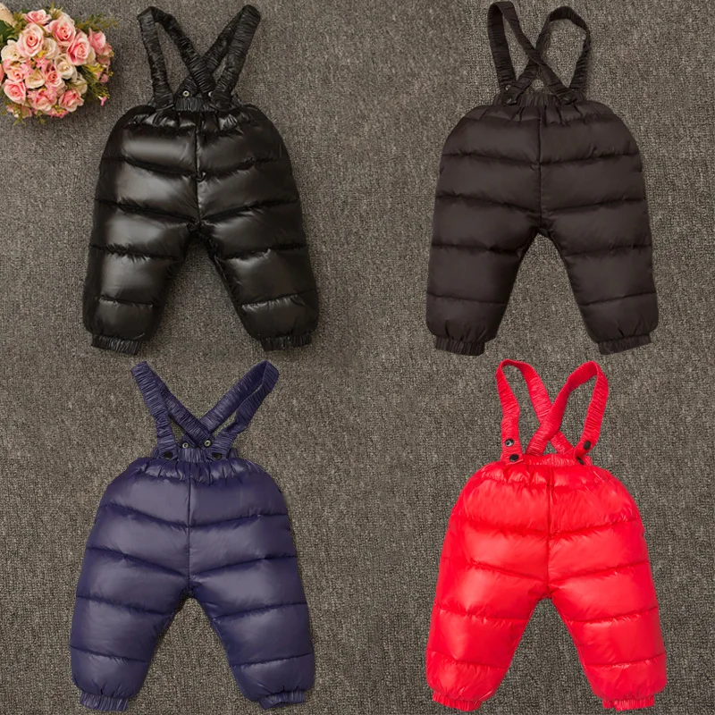 -30 Degree Thicken Pants 2-6y Baby Down Brace Pant Chlildren Winter Ski Pants 90% White Duck Down Boys Snowwear Outwear For Girl
-30 Degree Thicken Pants 2-6y Baby Down Brace Pant Chlildren Winter Ski Pants 90% White Duck Down Boys Snowwear Outwear For Girl