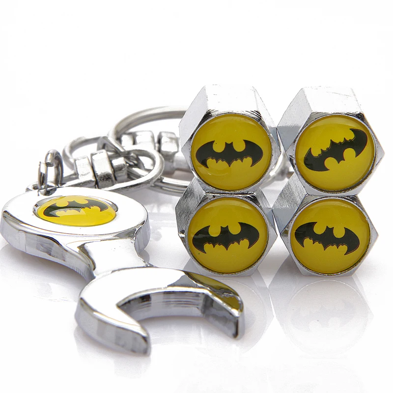 ( 4 Caps + 1 Spanner )/Set Car Tire Valve Caps With Batman Emblem Car Accessories
( 4 Caps + 1 Spanner )/Set Car Tire Valve Caps With Batman Emblem Car Accessories