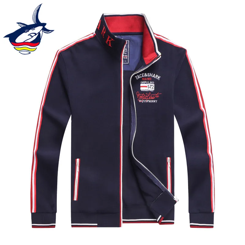 New Tace & Shark Jacket Men brand jaqueta masculina sweater coat stand collar shark embroidery zipper Autumn casual mens jacket
New Tace & Shark Jacket Men brand jaqueta masculina sweater coat stand collar shark embroidery zipper Autumn casual mens jacket
