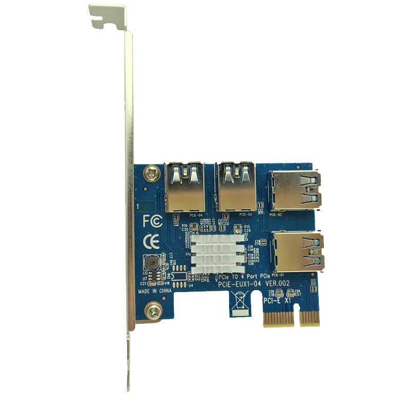 Горячая продажа PCIE PCI-E PCI Express 1X до 16X Riser Card 1 до 4 USB3.0 мультипликатор концентратор адаптер для майнинга биткоина устройства
Горячая продажа PCIE PCI-E PCI Express 1X до 16X Riser Card 1 до 4 USB3.0 мультипликатор концентратор адаптер для майнинга биткоина устройства