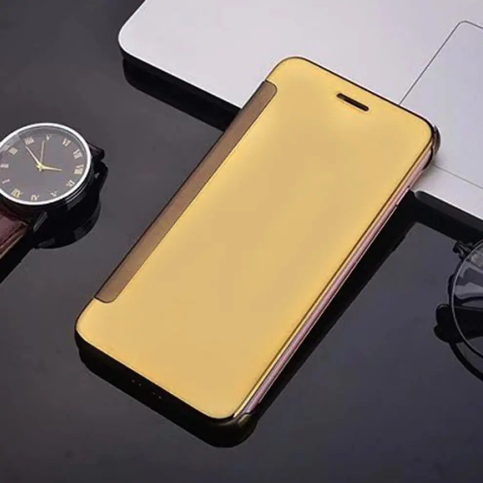 10 Pcs Plating Mirror Surface Flip Type Hard Shell Gold Color Mobile Phone Case Protective Cover Holder for iphone7/8 PLUS
10 Pcs Plating Mirror Surface Flip Type Hard Shell Gold Color Mobile Phone Case Protective Cover Holder for iphone7/8 PLUS