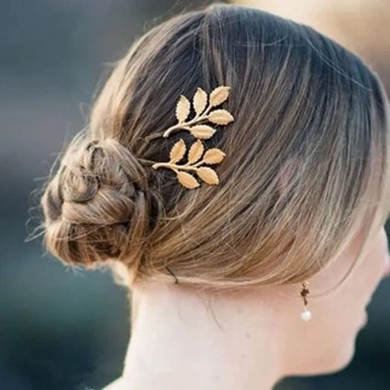 New Fashion hairwear gold color leaf design Hairpin for girl women ladies' Wholesale Fashion Woman Hairwear
New Fashion hairwear gold color leaf design Hairpin for girl women ladies' Wholesale Fashion Woman Hairwear
