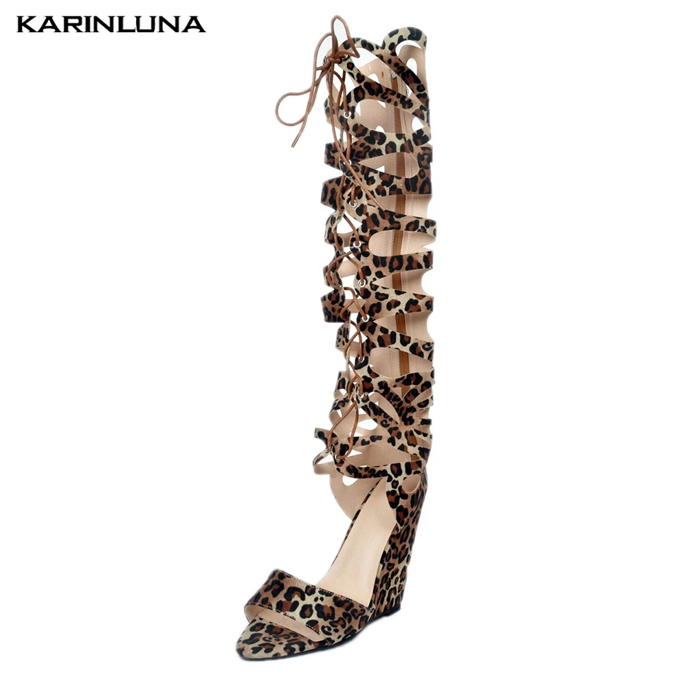 Karinluna 2019 Big Sizes 35-47 Women Shoes Gladiator Boots Fashion Sexy Party Shoes Woman
Karinluna 2019 Big Sizes 35-47 Women Shoes Gladiator Boots Fashion Sexy Party Shoes Woman