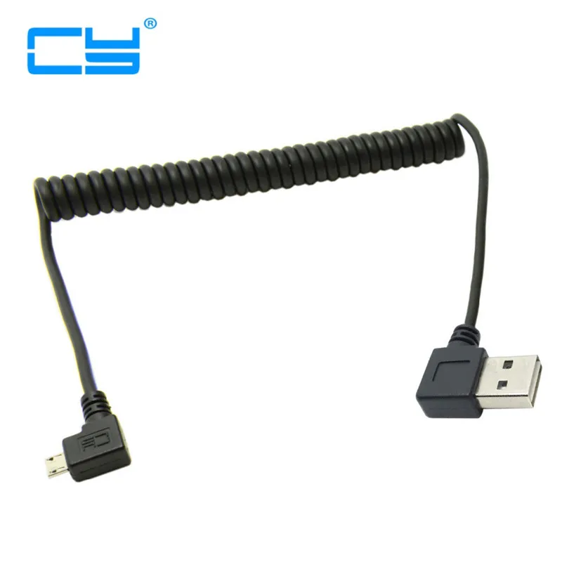 Прямой Угловой 90 градусов USB 2 0 Micro папа к реверсивному угловому A Тип эластичный