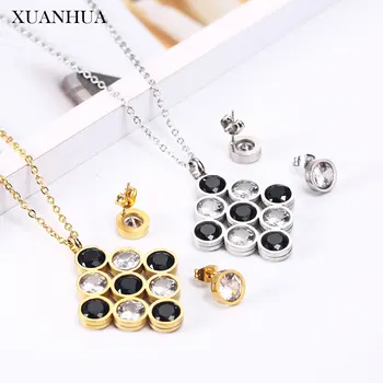 XUANHUA Stainless Steel Jewelry Woman Vogue 2019 Charm Jewelry Sets Necklace Earrings Set Fine Jewelry Accessories Mass Effect
XUANHUA Stainless Steel Jewelry Woman Vogue 2019 Charm Jewelry Sets Necklace Earrings Set Fine Jewelry Accessories Mass Effect