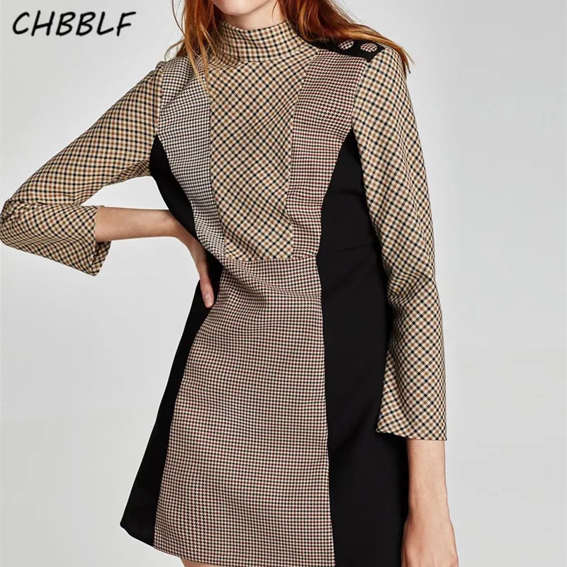 women vintage stand collar plaid dress long sleeve retro ladies fashion causal brand mini dresses vestidos HJH1321
women vintage stand collar plaid dress long sleeve retro ladies fashion causal brand mini dresses vestidos HJH1321