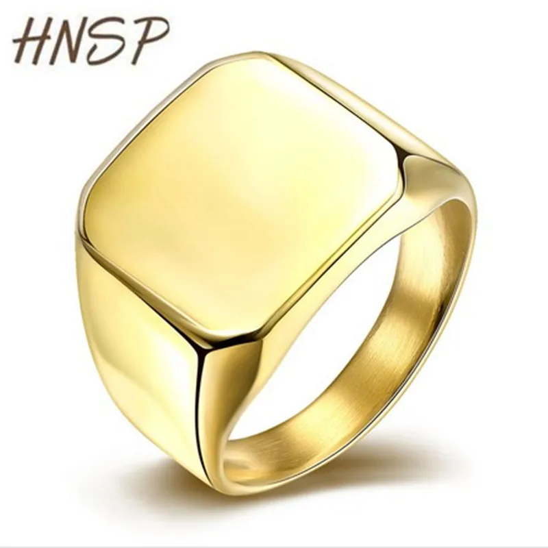 HNSP Simple Square Smooth Finger Gold Ring For Men Stainless steel jewelry Male Rings Anel 7-14 Big Size Anel
HNSP Simple Square Smooth Finger Gold Ring For Men Stainless steel jewelry Male Rings Anel 7-14 Big Size Anel