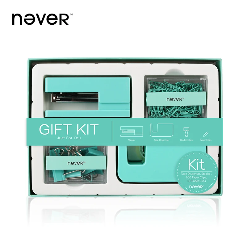 Never Office Gift Kit Acrylic Stapler Tape Dispenser Paper Clip Binder Clip Stationery Set Creative Business Gift Set Stationery
Never Office Gift Kit Acrylic Stapler Tape Dispenser Paper Clip Binder Clip Stationery Set Creative Business Gift Set Stationery