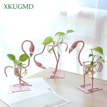 2018 Flamingo Glass Vase Home Decor Style Micro-landscape Creative Hydroponic Bottle Office Decoration Tabletop Flower Pot
2018 Flamingo Glass Vase Home Decor Style Micro-landscape Creative Hydroponic Bottle Office Decoration Tabletop Flower Pot