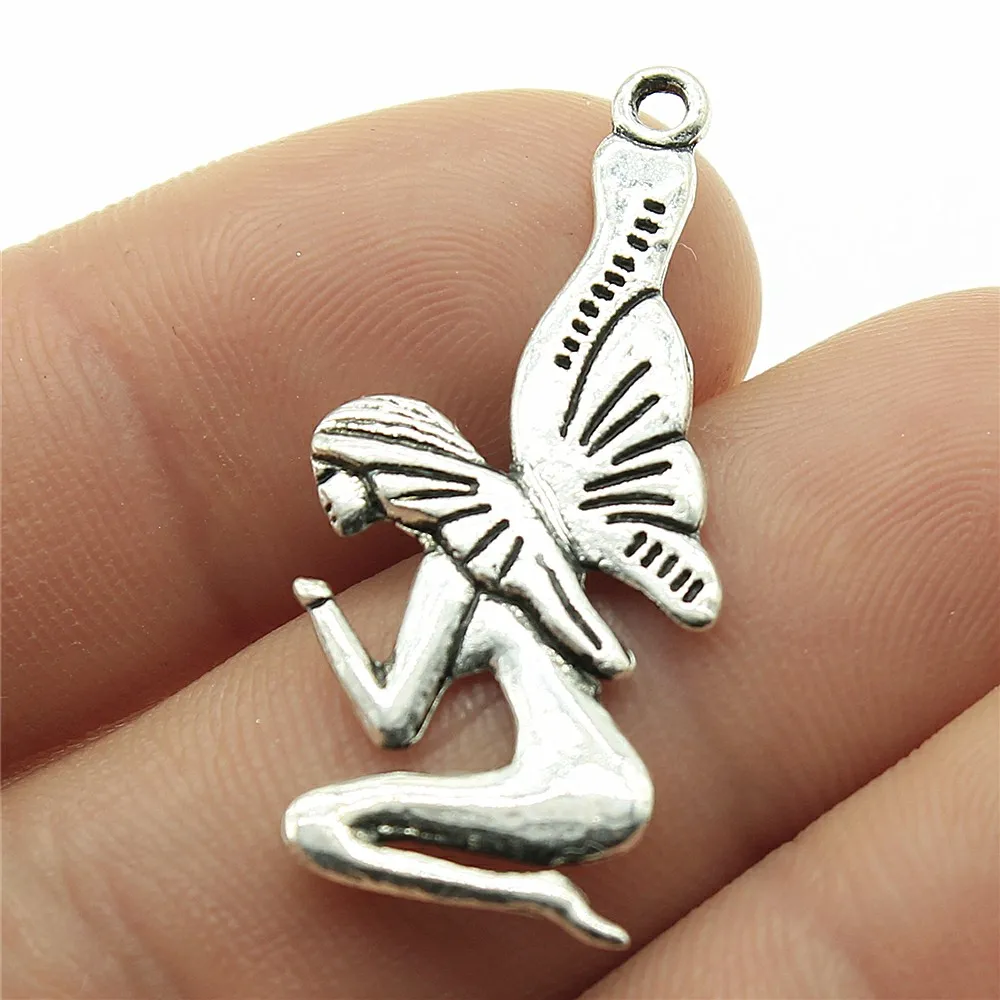 Charms Butterfly Angel Diy Jewelry Findings 20pcs/lot Antique Silver Plated 1.3x0.6 inch (34x15mm) Butterfly Angel Charms
Charms Butterfly Angel Diy Jewelry Findings 20pcs/lot Antique Silver Plated 1.3x0.6 inch (34x15mm) Butterfly Angel Charms