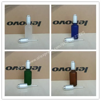 50ml frosted clear/green/brown/blue glass bottle with matte silver aluminum press dropper cap,essential oil bottle.
50ml frosted clear/green/brown/blue glass bottle with matte silver aluminum press dropper cap,essential oil bottle.