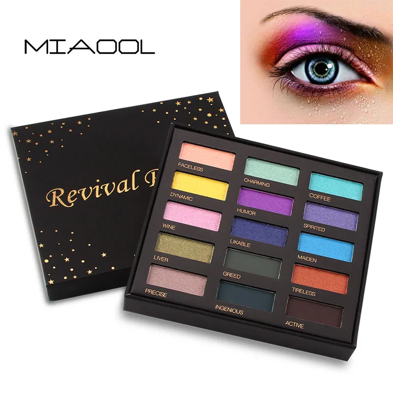 Miaool 15 colors shimmer eyeshadow palette waterproof gold purple blue eyeshadow powder mineral brighten smoky eyeshadow MN103
Miaool 15 colors shimmer eyeshadow palette waterproof gold purple blue eyeshadow powder mineral brighten smoky eyeshadow MN103