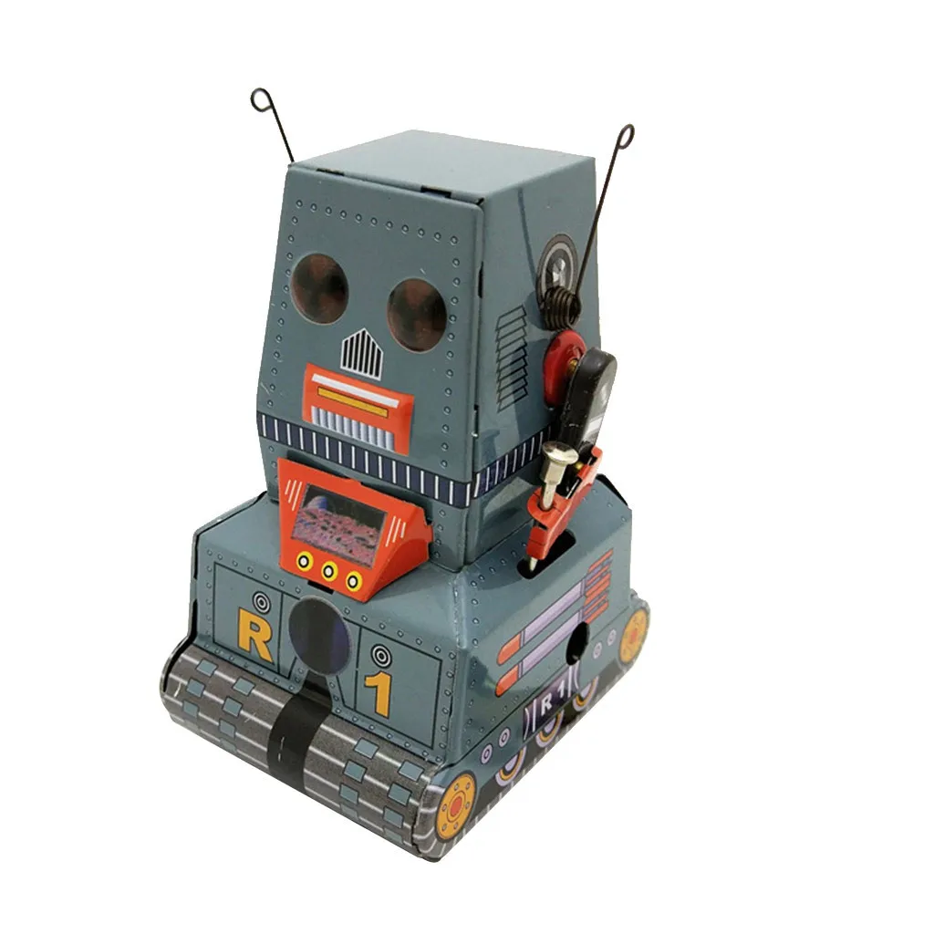 2019 Psychology Education Toys Tinplate Nostalgic Clockwork Chain Toy Photography Prop Tank Robot MS371 Kid Emotional
2019 Psychology Education Toys Tinplate Nostalgic Clockwork Chain Toy Photography Prop Tank Robot MS371 Kid Emotional