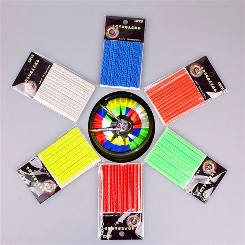 12 Pcs Bike Wheel Rim Steel Wire Cycling Warning Accessory Bicycle Spokes Fluorescence Light Reflective Tube Clip Bike Reflector
12 Pcs Bike Wheel Rim Steel Wire Cycling Warning Accessory Bicycle Spokes Fluorescence Light Reflective Tube Clip Bike Reflector