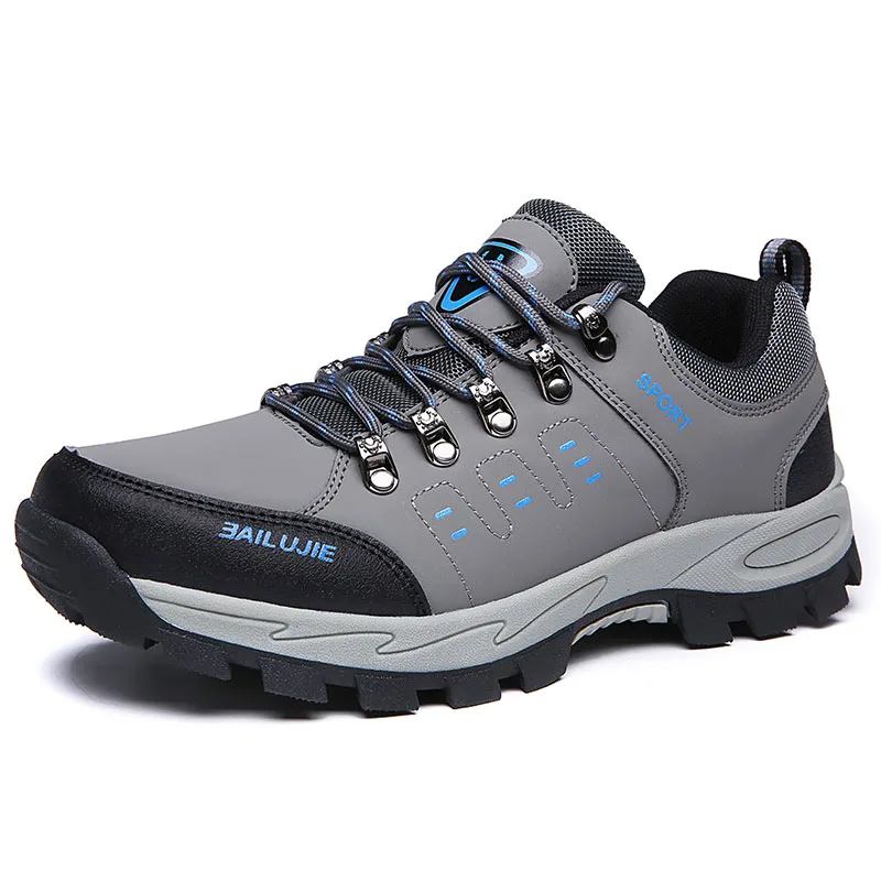 New Spring Men Outdoor Sports Hiking Shoes Leather Anti-skid Shockproof Breathable Man Camping Shoes Trekking Hiking Sneakers
New Spring Men Outdoor Sports Hiking Shoes Leather Anti-skid Shockproof Breathable Man Camping Shoes Trekking Hiking Sneakers