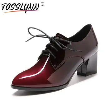 TASSLYNN 2019 Lace Up Square Heel Pumps Women Shoes Pointed Toe Mixed Color Casual Shoes Women Real Leather /PU Pumps Size 43
TASSLYNN 2019 Lace Up Square Heel Pumps Women Shoes Pointed Toe Mixed Color Casual Shoes Women Real Leather /PU Pumps Size 43