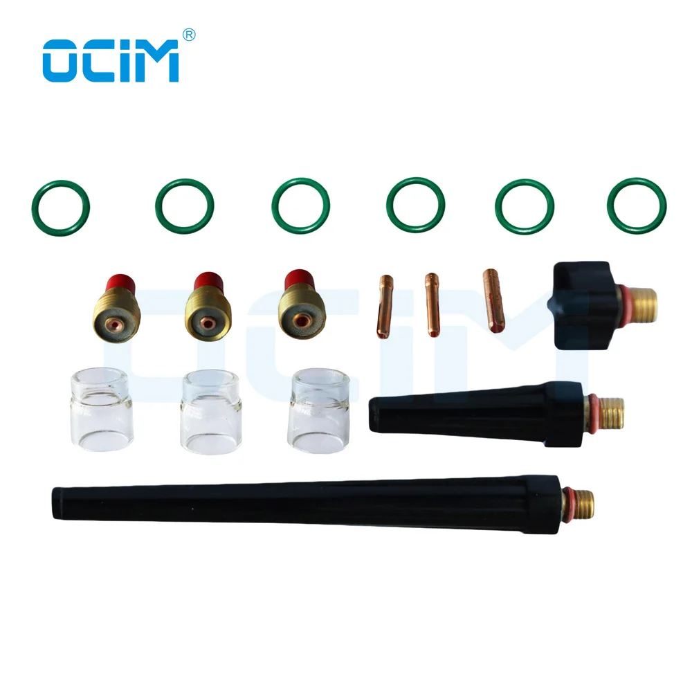 18PCS TIG Welding Torch Burner Parts Pyrex Cup Gas Lens Temperature Resistant O-rings Fit WP SR 9 20 25
18PCS TIG Welding Torch Burner Parts Pyrex Cup Gas Lens Temperature Resistant O-rings Fit WP SR 9 20 25