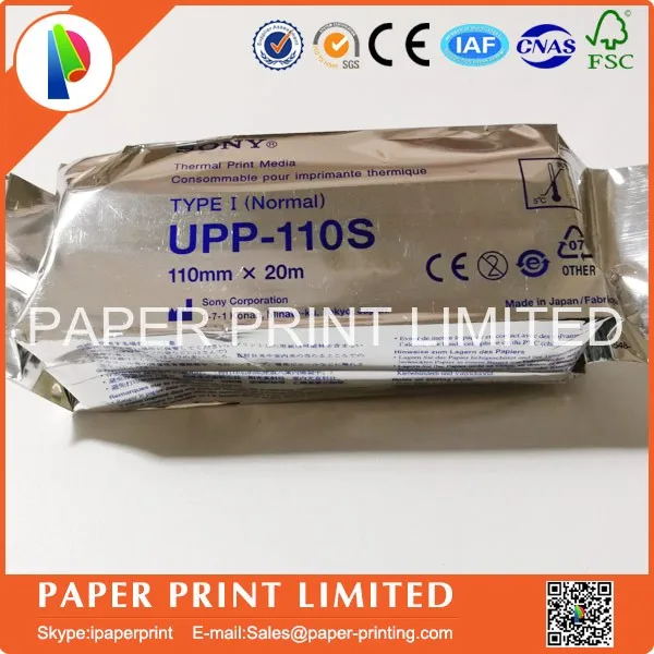 1 X Rolls ultrasound UPP 110S, 110mm*20m B-recorder UPP-110S thermal paper printer b-sheets, A6 printer paper
1 X Rolls ultrasound UPP 110S, 110mm*20m B-recorder UPP-110S thermal paper printer b-sheets, A6 printer paper