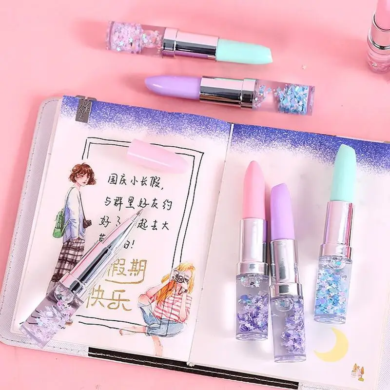 1pcs Kawaii Lipstick Quicksand Gel Pen Creative Oil Colorful Shining Style Pen Black Ink Pen Stationery Office School Supplies
1pcs Kawaii Lipstick Quicksand Gel Pen Creative Oil Colorful Shining Style Pen Black Ink Pen Stationery Office School Supplies