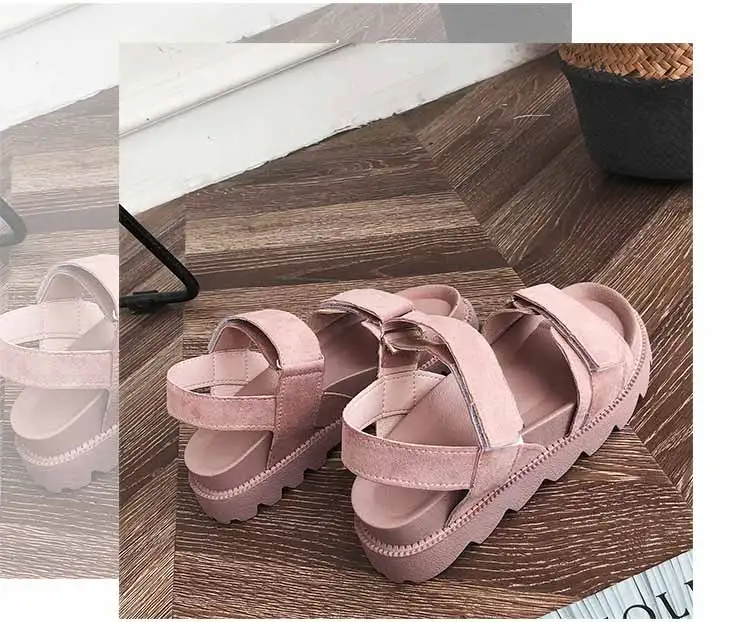 Women shoes adult solid sandals women 2019 fashion med heel height women sandals flat with casual shoes woman sandals female (14)