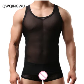 Slim Men Undershirt Muscle Vest Quick Dry Transparent Nylon Summer T Shirts Mesh Men Undershirt Sleeveless Sleepwear Underwear
Slim Men Undershirt Muscle Vest Quick Dry Transparent Nylon Summer T Shirts Mesh Men Undershirt Sleeveless Sleepwear Underwear