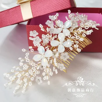 Gold Comb Bridal Hair Accessories Bridesmaids Hair Piece Wedding Opal Floral Comb Brides Hair Combs
Gold Comb Bridal Hair Accessories Bridesmaids Hair Piece Wedding Opal Floral Comb Brides Hair Combs