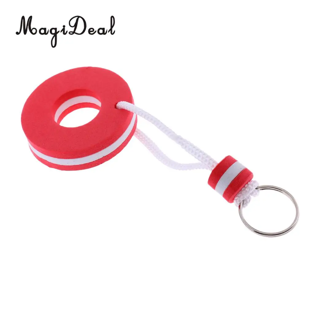 MagiDeal Boat Floating Key Chain Storage Keychain Marine Keys Holder- Red Buoy Shaped