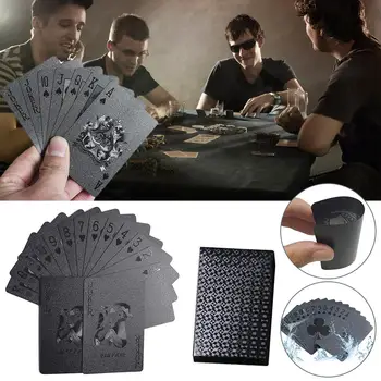 Black Matte Plastic Poker Cards PET Waterproof Playing Cards For Table Games Party Team Game Cards
Black Matte Plastic Poker Cards PET Waterproof Playing Cards For Table Games Party Team Game Cards