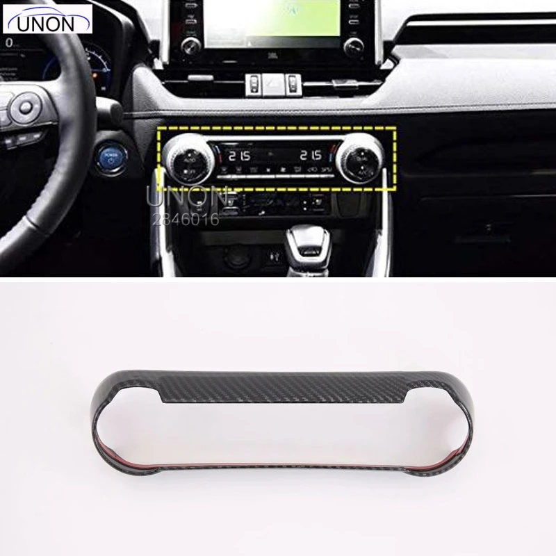 Car Accessories Dashboard Console Air Control Switch Button Cover Trim ABS Carbon Style for Toyota RAV4 XA50 2019+
Car Accessories Dashboard Console Air Control Switch Button Cover Trim ABS Carbon Style for Toyota RAV4 XA50 2019+
