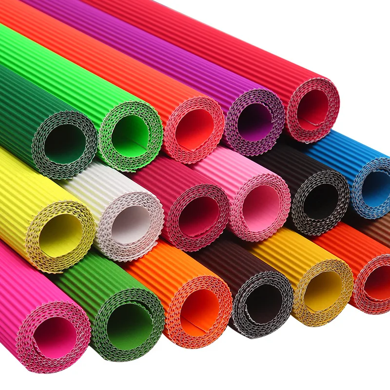 1Roll 50*70cm Children DIY Handmade Colored Corrugated Paper Kid Scrapbooking Craft Supplies Packs Wrapping Paper Origami Paper
1Roll 50*70cm Children DIY Handmade Colored Corrugated Paper Kid Scrapbooking Craft Supplies Packs Wrapping Paper Origami Paper