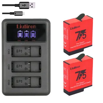 AHDBT-501 Battery with Three/Dual Ports USB Charger for GoPro Hero 7 6 5 Black Camera for Go Pro 7 Action Camera Accessory
AHDBT-501 Battery with Three/Dual Ports USB Charger for GoPro Hero 7 6 5 Black Camera for Go Pro 7 Action Camera Accessory