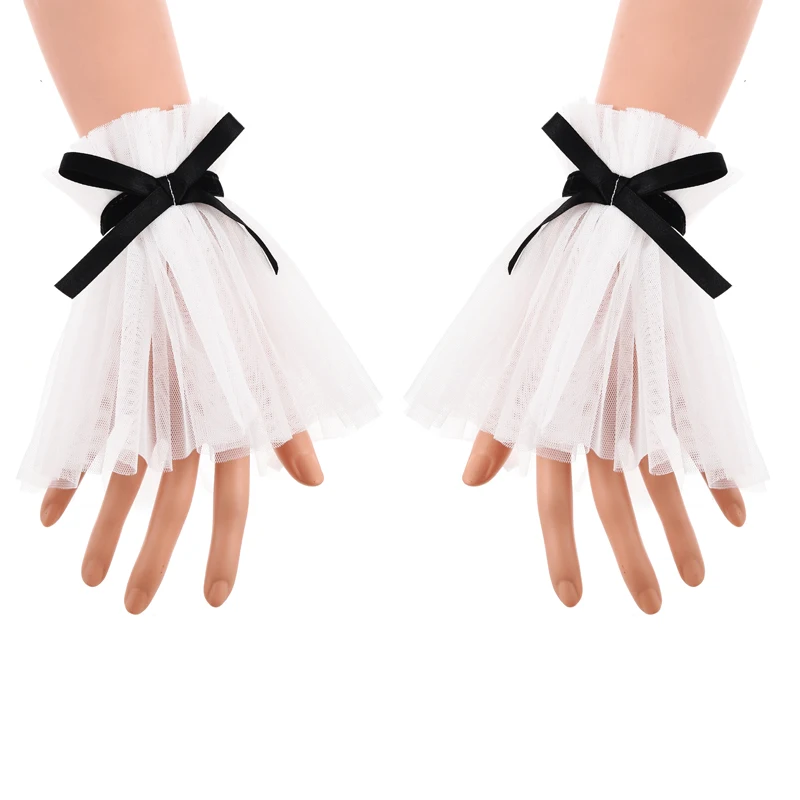 Punk Lace Cuffs Victorian Style Wrist Cuff Steampunk Bowtie Gothic Cuffs Lolita Handwear Cosplay Accessories
Punk Lace Cuffs Victorian Style Wrist Cuff Steampunk Bowtie Gothic Cuffs Lolita Handwear Cosplay Accessories