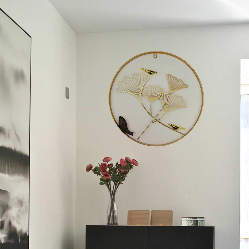 Chinese Wrought Iron Ginkgo Biloba Wall Wanging Decoration Accessories Crafts Home Livingroom Wall Sticker Metal Mural Ornaments
Chinese Wrought Iron Ginkgo Biloba Wall Wanging Decoration Accessories Crafts Home Livingroom Wall Sticker Metal Mural Ornaments