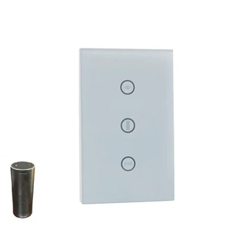 US Standard Smart Switch WiFi Glass Panel Touch Sensor Curtain Wall Switch Smart Home Automation Module
US Standard Smart Switch WiFi Glass Panel Touch Sensor Curtain Wall Switch Smart Home Automation Module