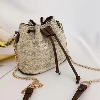 AIZHIYI New Drawstring Women's Straw Bucket Bag Summer Woven Shoulder Bag Shopping Purse Beach Handbag Straw Handbag Travel Bags
AIZHIYI New Drawstring Women's Straw Bucket Bag Summer Woven Shoulder Bag Shopping Purse Beach Handbag Straw Handbag Travel Bags