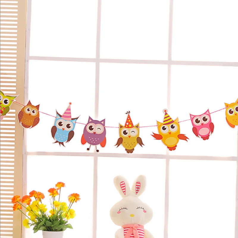 10Pcs Cartoon Owl Happy Birthday Bunting Party Wreath Slingers Decoration Garlands Candy Bar Decor Supplies Wedding Babyshower
10Pcs Cartoon Owl Happy Birthday Bunting Party Wreath Slingers Decoration Garlands Candy Bar Decor Supplies Wedding Babyshower