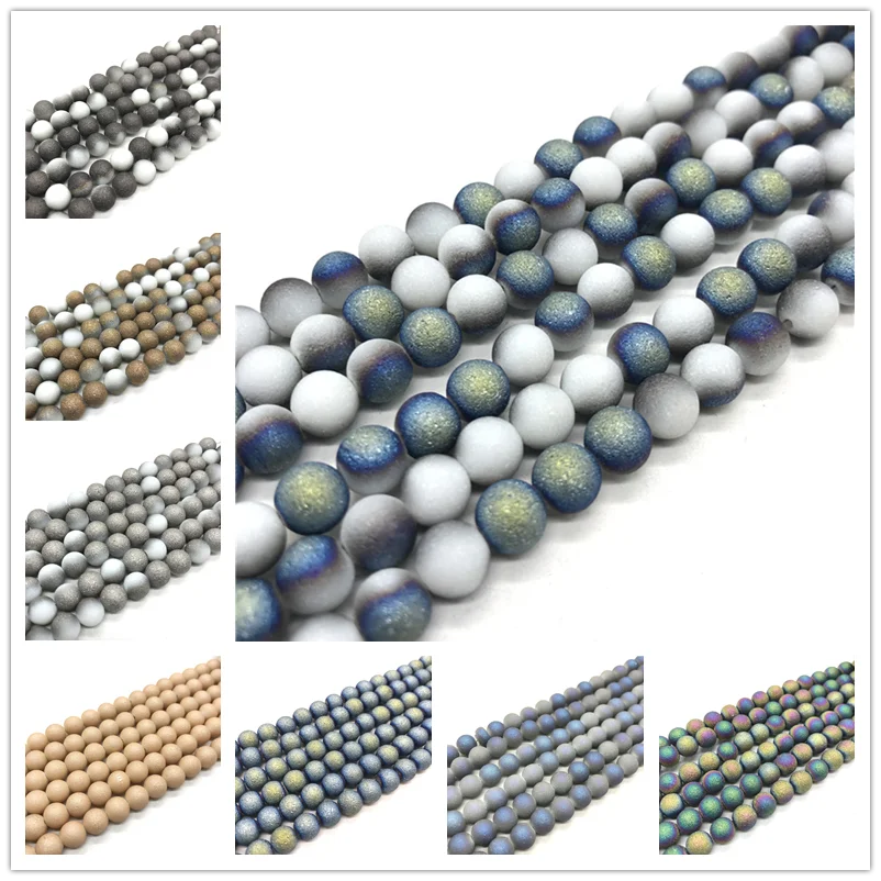 Wholesale 6/8/10mm 15inch high quality frosted stone beads, round beads DIY jewelry jewelry bracelet necklace production
Wholesale 6/8/10mm 15inch high quality frosted stone beads, round beads DIY jewelry jewelry bracelet necklace production